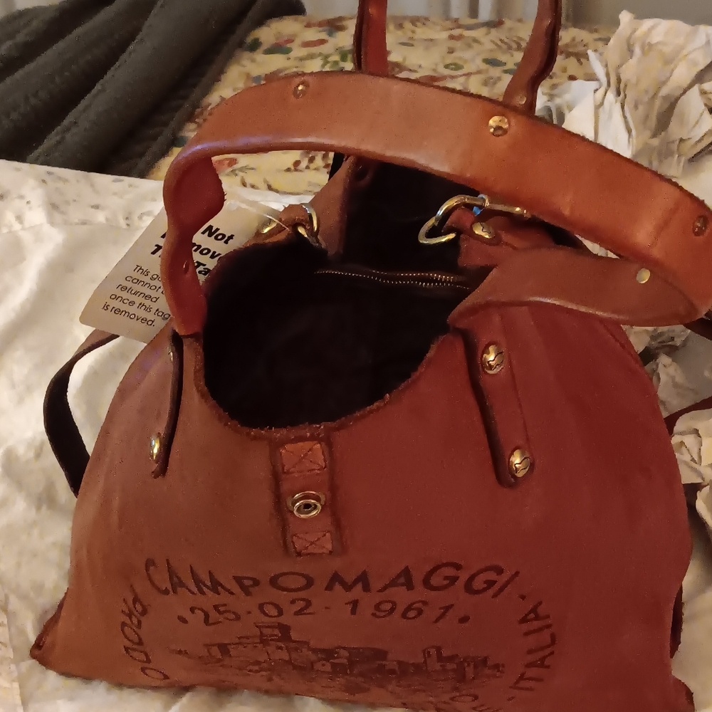 Campomaggi NWT Stunning Chestnut Leather Tote - Picture 9 of 10